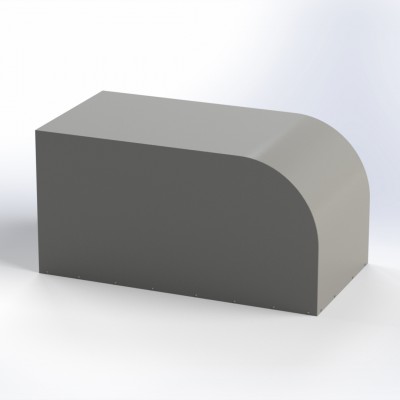 Тент ПВХ (630г/м2) 1220*2000*1500 с дугой (1 клапан)