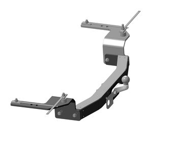 Тюнинговый фаркоп с металлической накладкой на Toyota Land Cruiser 200 2007-... фланцевое крепление шара