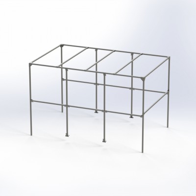 Каркас тента 1220*2000*1000 прямоугольный