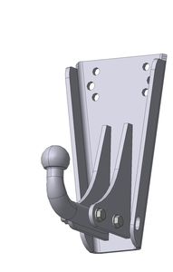 Фаркоп УАЗ 469, 31512, 31514, 2206, 3303, 3909, 3962, 3741 4x4 1972-... крепление шара на двух болтах