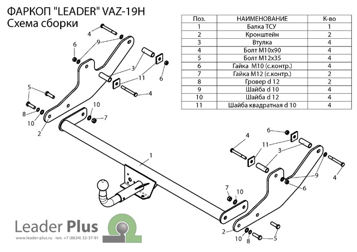 Фаркоп для LADA Largus
