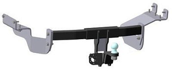 Фаркоп Mitsubishi Outlander XL7 2007-2012, Peugeot 4007 2007-2012, Citroen C-Crosser 2007-2012 съемное крепление шара под американский квадрат