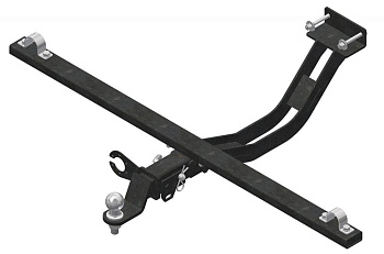 Фаркоп Lada Niva 4x4 2121, 2131 1995-2006, Lada 4x4 2006-2020, Lada Niva Legend 2021-... съемное крепление шара под американский квадрат