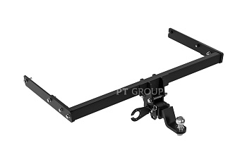 Фаркоп Skoda Karoq 2019-..., Volkswagen Tiguan 2 2017-..., Skoda Kodiaq 2017-... съемное крепление шара под американский квадрат