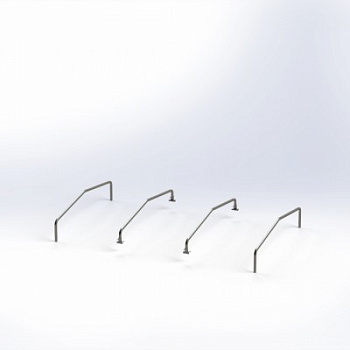 Тент ПВХ (630г/м2) 1220*2000*1500 с дугой (2 клапана)