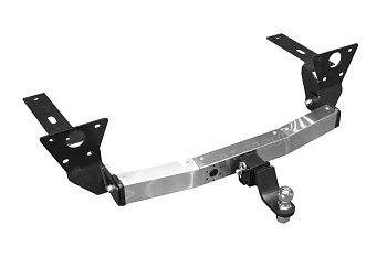 Фаркоп с нержавеющей накладкой GAC GS8 2019-2023 съемное крепление шара под американский квадрат