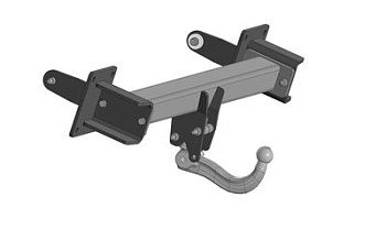 Фаркоп на Mercedes GLE-Class w167 2019-..., Mercedes GLS-Class x167 2019-... Съемное вертикальное крепление шара (на ключе)