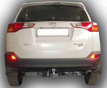 Фаркоп для TOYOTA RAV 4 2012 с нержавеющей пластиной