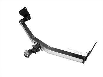 Фаркоп с нержавеющей накладкой Haval H5 2020-2021, Great Wall Hover H3 New 2014-2016, Great Wall Hover H3 2010-2016, Great Wall Hover H5 2011-2016 съемное крепление шара под американский квадрат