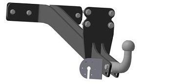 Фаркоп УАЗ 3159, 3160, 3962, Hunter (Хантер) 2001-... крепление шара на двух болтах