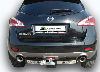 Фаркоп для Nissan Murano Z51 2010-2015 с нержавеющей пластиной
