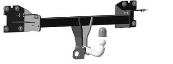 Фаркоп Volkswagen Touareg 2018-..., Porsche Cayenne 2017-..., Audi Q8 2019-... крепление шара на двух болтах