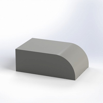 Тент ПВХ (630г/м2) 1220*1800*1000 с дугой (1 клапан)